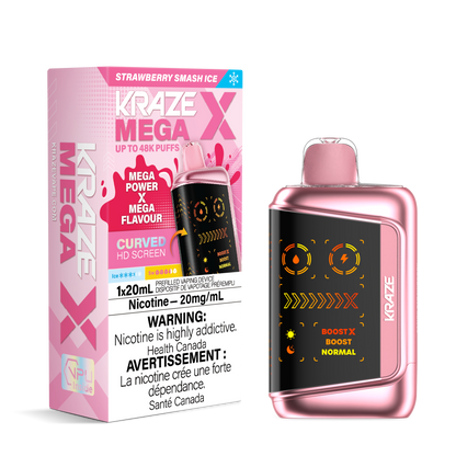 Kraze Mega X - Strawberry Smash Ice