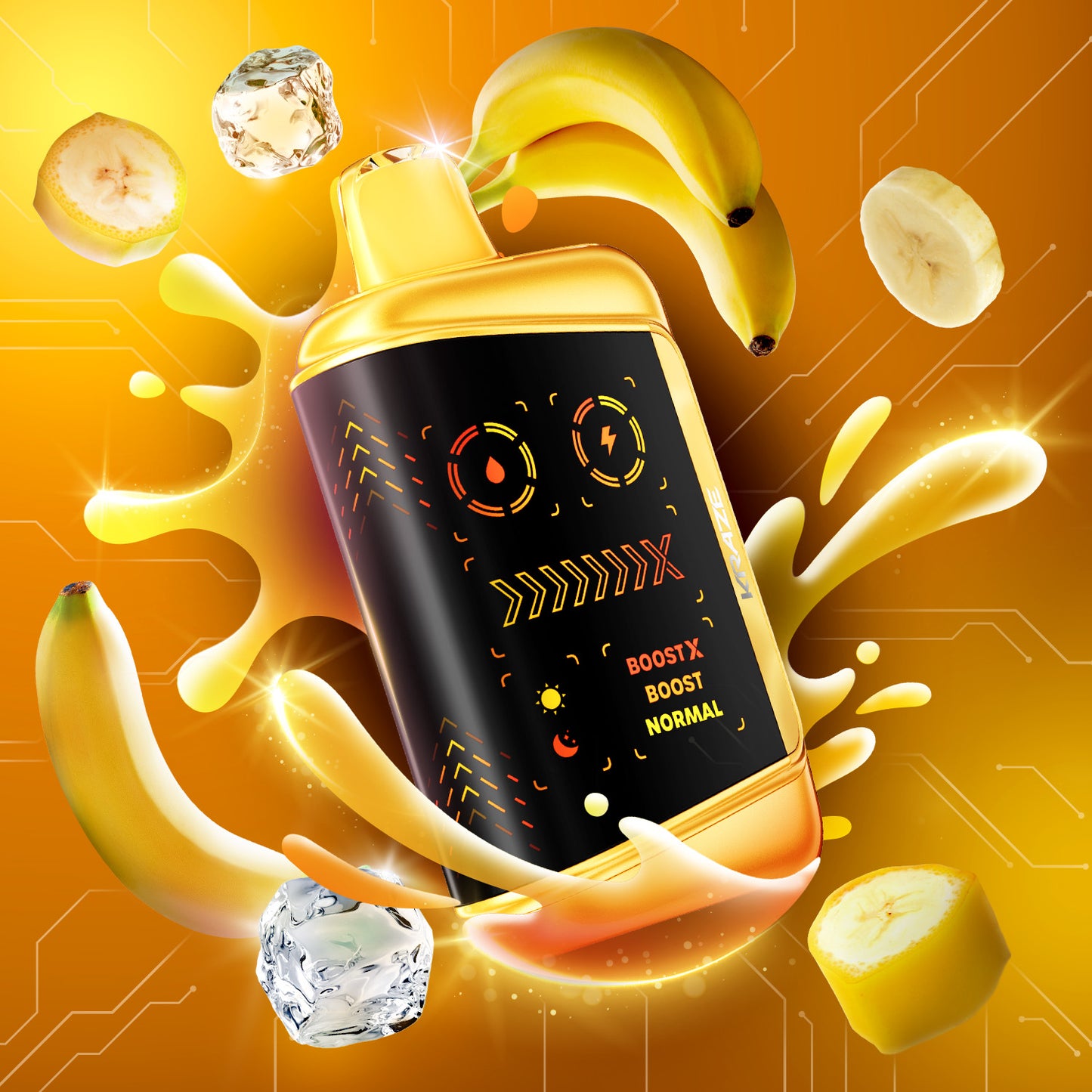 Kraze Mega X - Banana Blast Ice