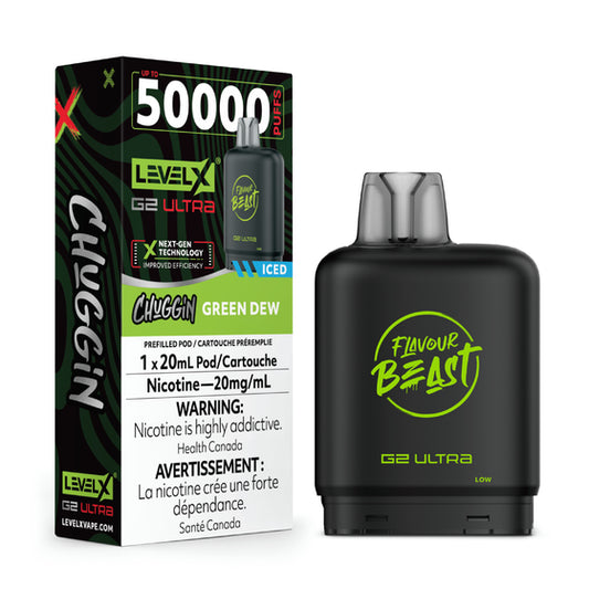 Level X Flavour Beast Chuggin' G2 Ultra - Green Dew (ICED)