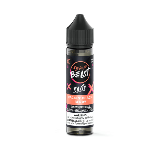 Flavour Beast E-Liquid (20mg/60mL) - Packin' Peach Berry