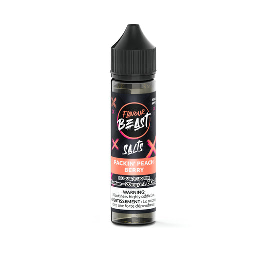 Flavour Beast E-Liquid (20mg/60mL) - Packin' Peach Berry