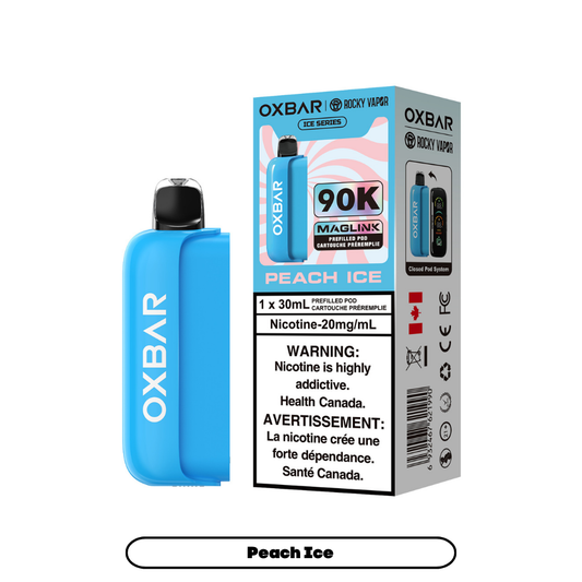 Rocky Vapor Oxbar Maglink PODS - Peach Ice (Ice Series)
