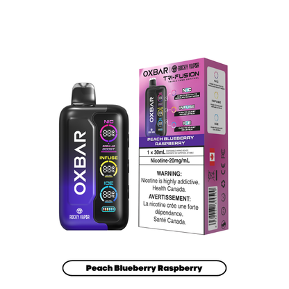 Rocky Vapor Oxbar Tri Fusion - Peach Blueberry Raspberry