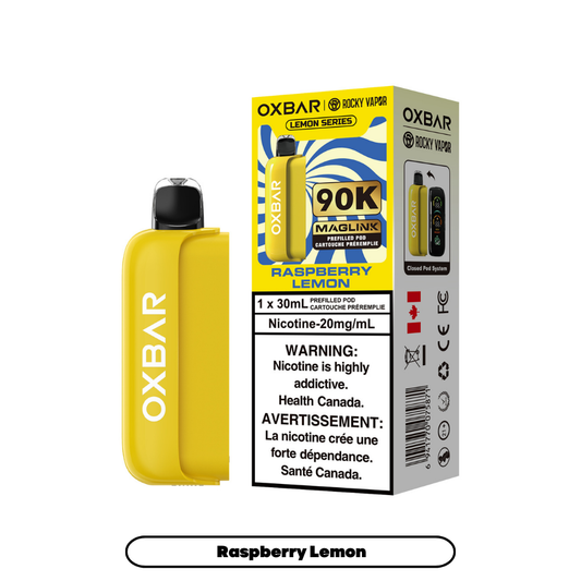 Rocky Vapor Oxbar Maglink PODS - Raspberry Lemon (Lemon Series)