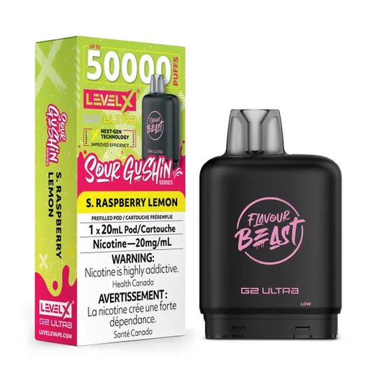 Level X Flavour Beast Chuggin' G2 Ultra - Sour Gushin S. Raspberry Lemon