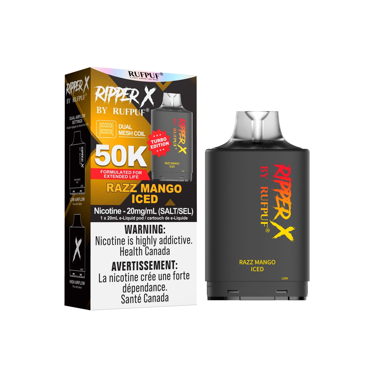 RIPPER X 50K - Razz Mango Iced
