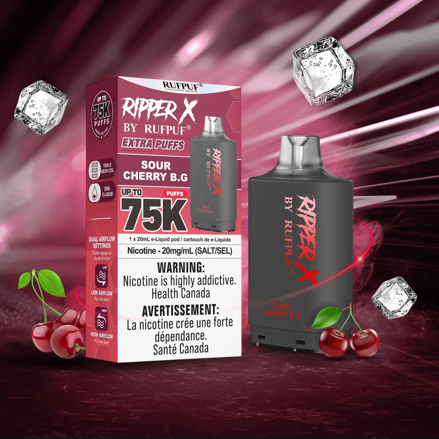 Ripper X 75K - Sour Cherry B.G