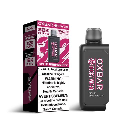 Svopp Rocky Vapor Oxbar (32K) - Sour Raspberry