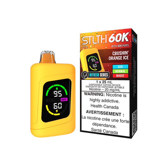 STLTH 60K DISPOSABLE - REFRESH SERIES CRUSHIN' ORANGE ICE