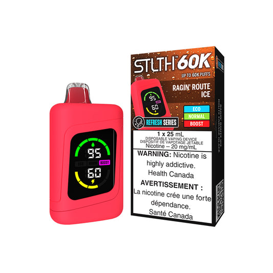 STLTH 60K DISPOSABLE - REFRESH SERIES RAGIN' ROUTE ICE