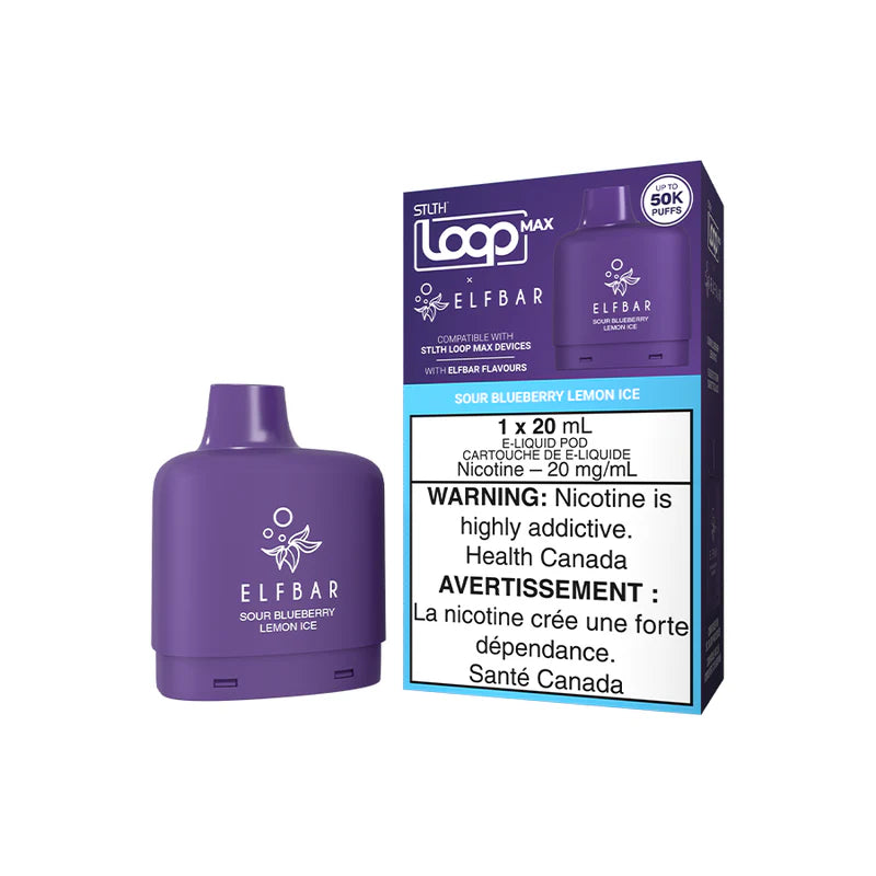 STLTH X ELFBAR POD - SOUR BLUEBERRY LEMON ICE