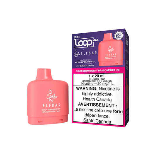 STLTH X ELFBAR POD - SOUR STRAWBERRY DRAGONFRUIT ICE