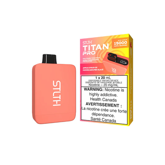 STLTH TITAN PRO DISPOSABLE - APPLE CITRUS ICE (5PCS/CTN)