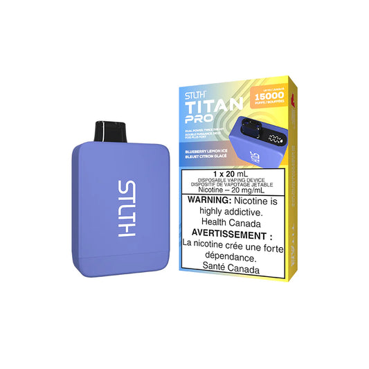 STLTH TITAN PRO DISPOSABLE - BLUEBERRY LEMON ICE (5PCS/CTN)