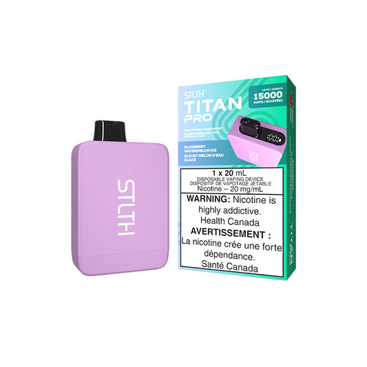 STLTH TITAN PRO DISPOSABLE - BLUEBERRY WATERMELON ICE (5PCS/CTN)