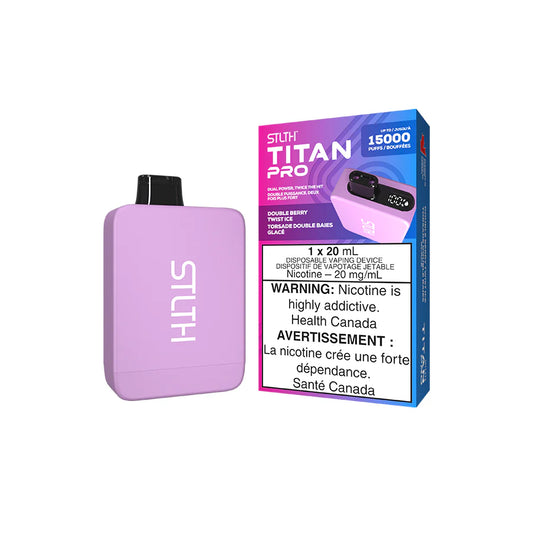 STLTH TITAN PRO DISPOSABLE - DOUBLE BERRY TWIST ICE (5PCS/CTN)