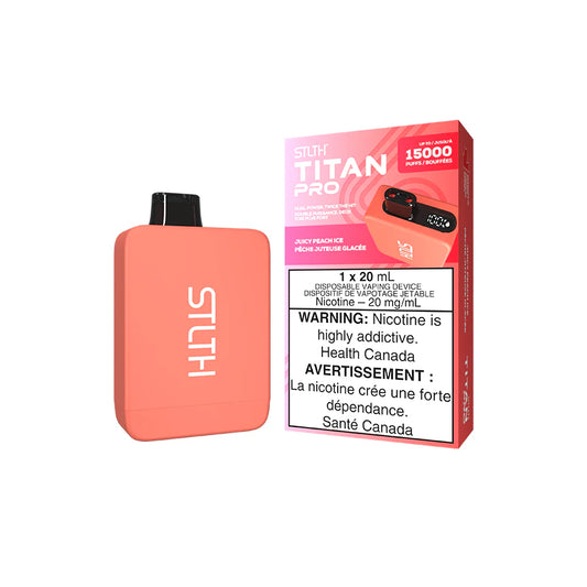 STLTH TITAN PRO DISPOSABLE - JUICY PEACH ICE (5PCS/CTN)