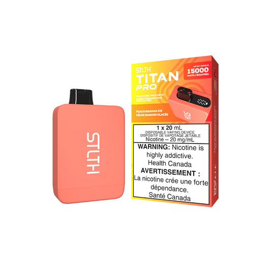 STLTH TITAN PRO DISPOSABLE - PEACH BANANA ICE (5PCS/CTN)