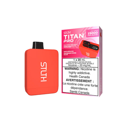 STLTH TITAN PRO DISPOSABLE - RAZZ APPLE ICE (5PCS/CTN)