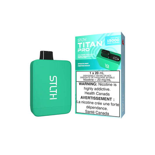 STLTH TITAN PRO DISPOSABLE - SMOOTH MINT (5PCS/CTN)