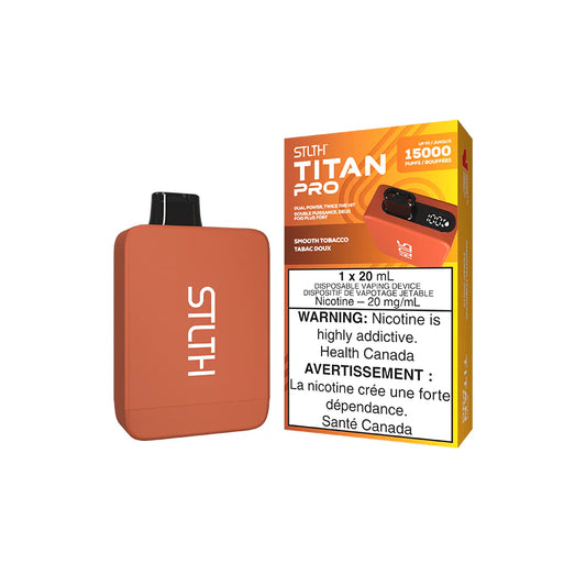 STLTH TITAN PRO DISPOSABLE - SMOOTH TOBACCO (5PCS/CTN)