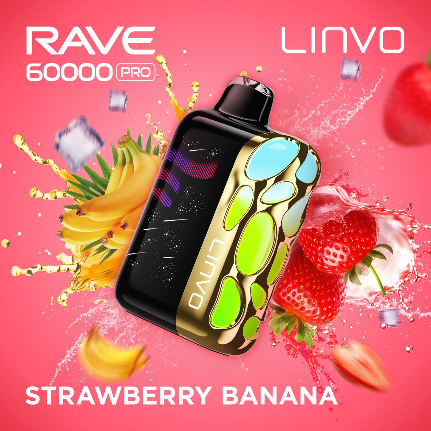 Linvo Rave 60000 Pro - Strawberry Banana