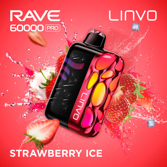 Linvo Rave 60000 Pro - Strawberry Ice