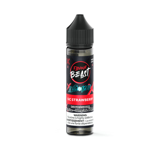 Flavour Beast E-Liquid (20mg/60mL) - Sic Strawberry (ICED)