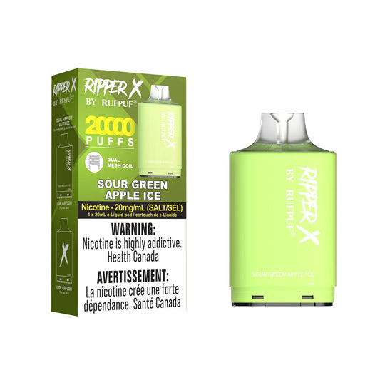 Sour Green Apple Ice Ripper X 20k (20mg/ML / 5PCs)