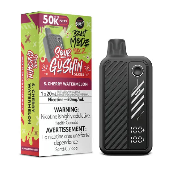 Flavour Beast Beast Mode Max 2 Disposable - Sour Gushin S. Cherry Watermelon