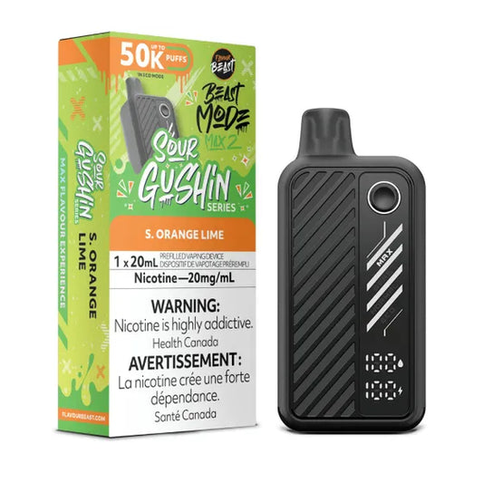 Flavour Beast Beast Mode Max 2 Disposable - Sour Gushin S. Orange Lime