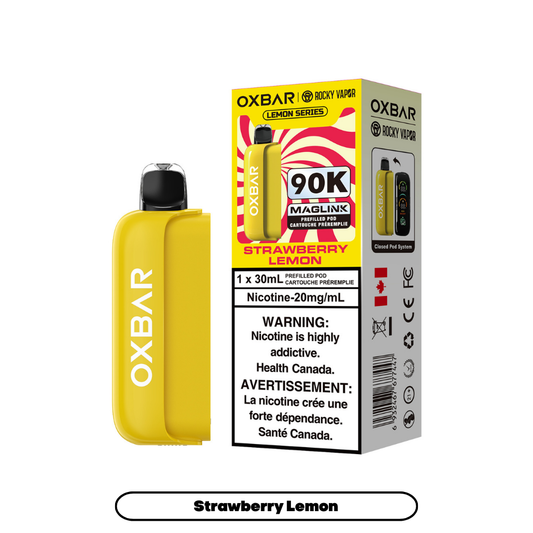 Rocky Vapor Oxbar Maglink PODS - Strawberry Lemon (Lemon Series)