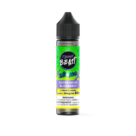 Flavour Beast E-Liquid (20mg/60mL) - Super Sour Blueberry