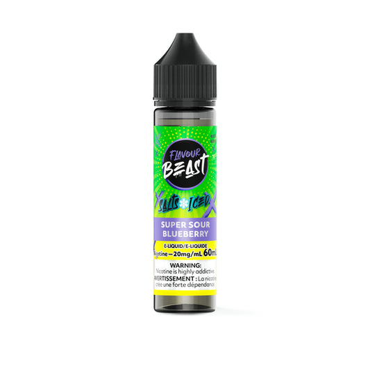 Flavour Beast E-Liquid (20mg/60mL) - Super Sour Blueberry