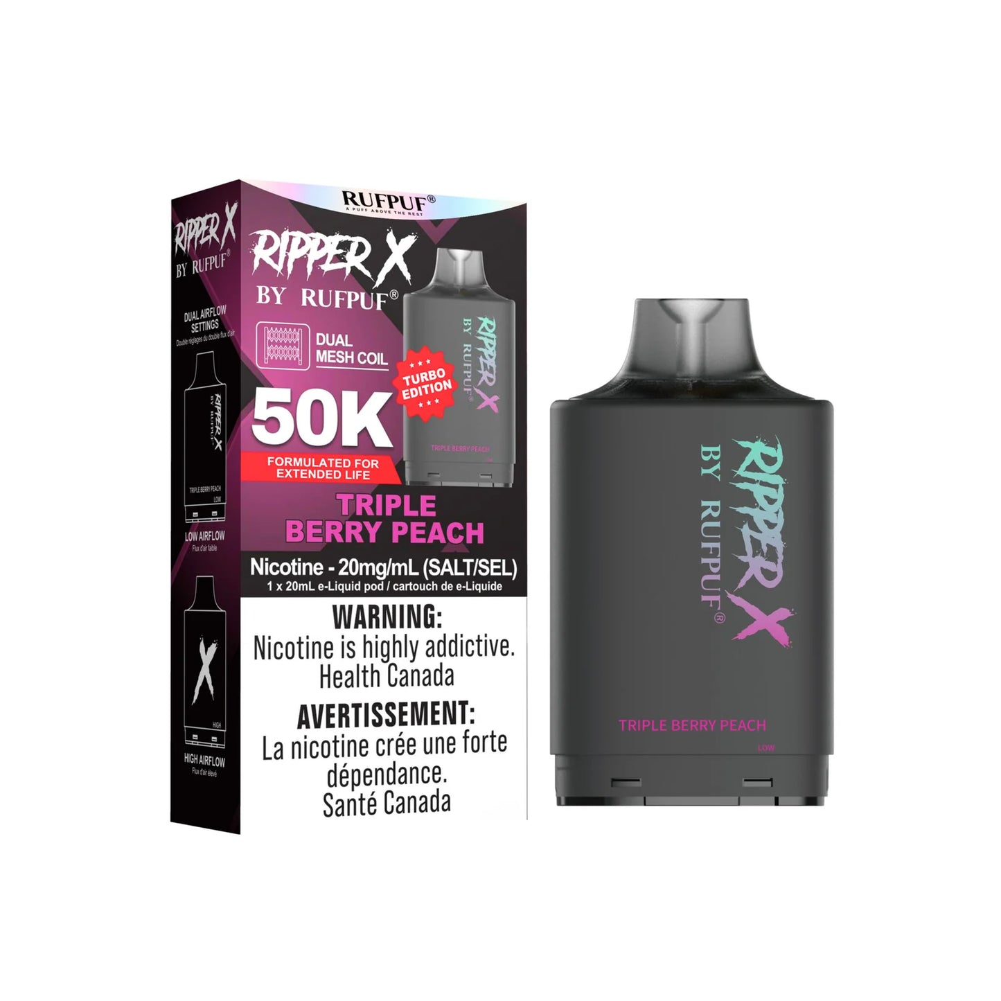 RIPPER X 50K - Triple Berry Peach