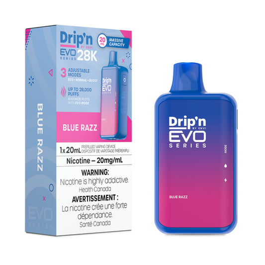 Drip'n by Envi EVO Series 28K Disposable - Blue Razz 5pc/Carton