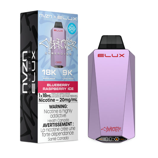 NVZN Elux Cyberover 18K Disposable - Blueberry Raspberry Ice 5pc/Carton
