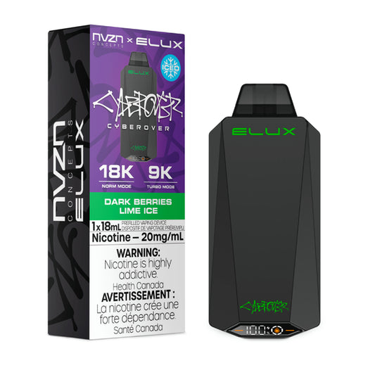 NVZN Elux Cyberover 18K Disposable - Dark Berries Lime Ice 5pc/Carton