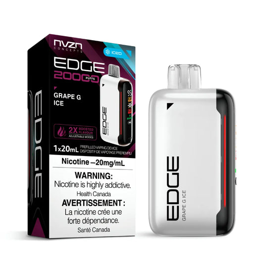 Edge by NVZN 20000 Disposable - Grape G Ice 5pc/Carton
