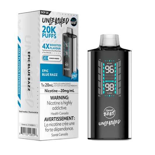 Flavour Beast Unleashed DCP 20K Disposable - Epic Blue Razz 5pc/Carton