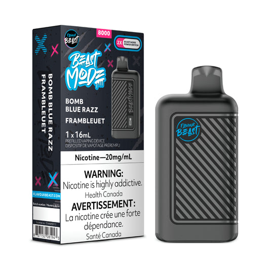 Flavour Beast Beast Mode 8K Disposable - Bomb Blue Razz 20MG 5pc/Carton