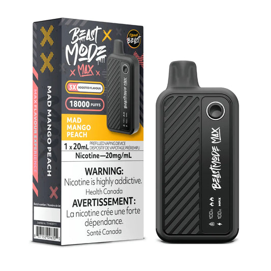 Flavour Beast Beast Mode Max 18K Disposable - Mad Mango Peach 5pc/Carton