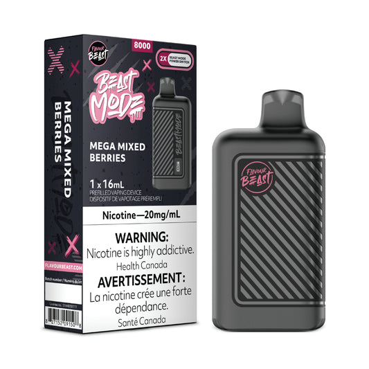 Flavour Beast Beast Mode 8K Disposable - Mega Mixed Berries 5pc/Carton
