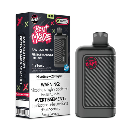 Flavour Beast Beast Mode 8K Disposable - Rad Razz Melon Iced 5pc/Carton