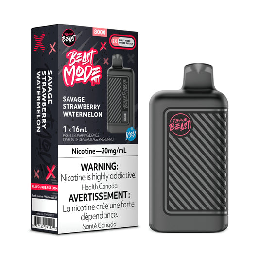 Flavour Beast Beast Mode 8K Disposable - Savage Strawberry Watermelon Iced 5pc/Carton