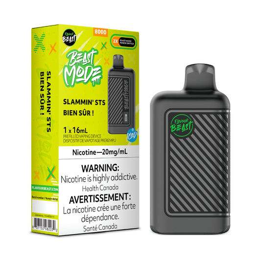 Flavour Beast Beast Mode 8K Disposable - Slammin' STS Iced 20MG 5pc/Carton