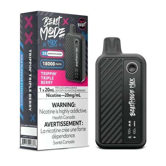 Flavour Beast Beast Mode Max 18K Disposable - Trippin' Triple Berry 5pc/Carton