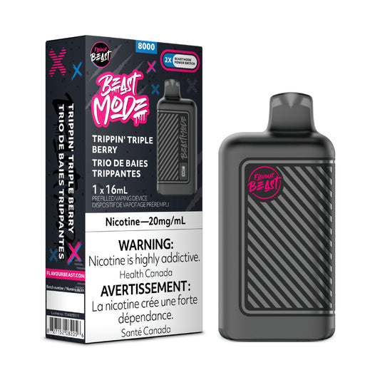 Flavour Beast Beast Mode 8K Disposable - Trippin' Triple Berry 20MG 5pc/Carton