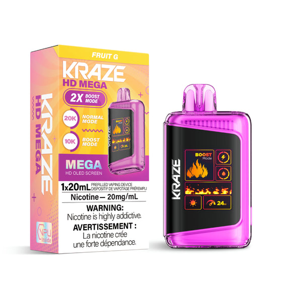 Kraze HD Mega - Fruit G 5pc/Carton