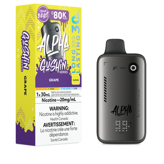 Flavour Beast Alpha Disposable - Gushin Grape